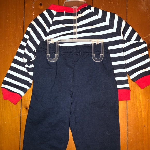 Reindeer Striped Shirt and Cropped Pant Set - Picture 5 of 5